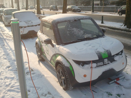 Coche eléctrico nieve