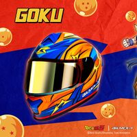 Este casco para moto personalizado de Dragon Ball Z es la última ocurrencia de Bilmola y tiene bluetooth incorporado 