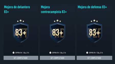 Desafíos SBC Mejora de delantero, centrocampista y defensa 83+ en FIFA 22: soluciones baratas y sin lealtad