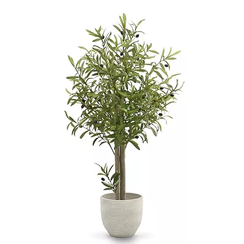 Maia Shop Olivo Artificial 105 cm - Arbol Mediterraneo Realista de Interior