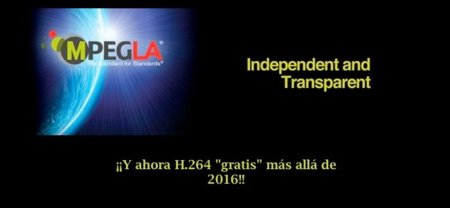 MPEG LA tampoco cobrará por determinados usos de H.264 más allá de 2016