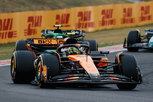 Lando Norris se la devuelve a Oscar Piastri en Hungría y Fernando Alonso logra su mejor resultado del año