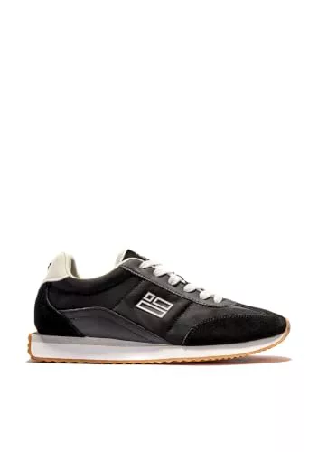 D.Franklin Zapatillas Deportivas Unisex Estilo Retro Vantage en Negro - Zapatillas de Vestir Unisex - Moda Casual - Talla (37)