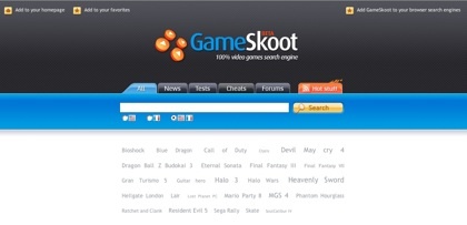 GameSkoot, motor de búsquedas especializado en video juegos