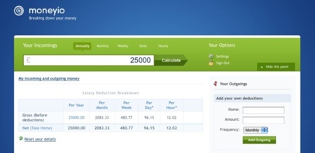 Moneyio, crea tu tabla de ingresos y gastos