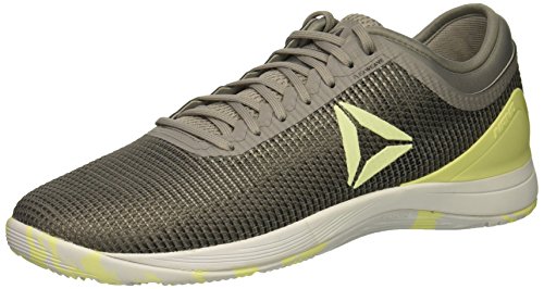 Reebok Crossfit Nano 8.0 Flexweave - Zapatillas de crossfit para hombre, Gris (Lata Greyshark//Limón Zest), 42 EU