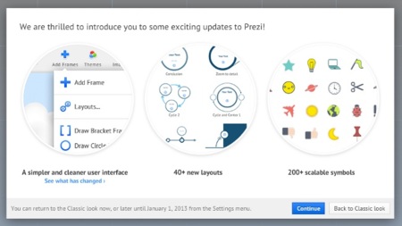 Prezi sobrepasa los quince millones de usuarios y renueva su interfaz por completo
