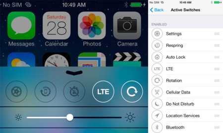 FlipControlCenter, tweak para personalizar el Centro de Control de iOS 7
