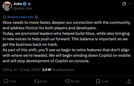 Asha Sharma Xbox Inteligencia Copilot