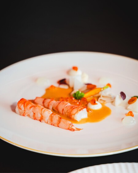Gamba Con Coliflor En Skina