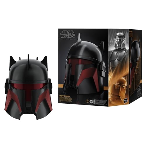 Star Wars The Black Series - Casco electrónico premium de Moff Gideon para juego de rol