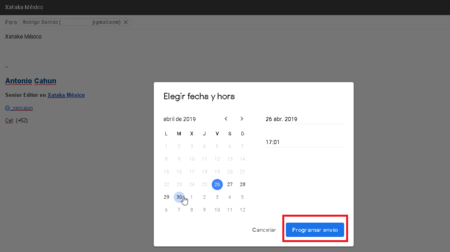Programar Envio Correos Electronicos Gmail Mexico