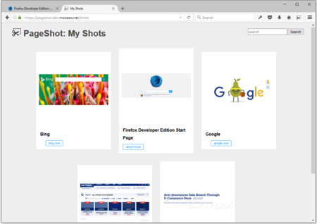 Mozilla prepara Page Shot: un sistema nativo de capturas de pantalla para Firefox