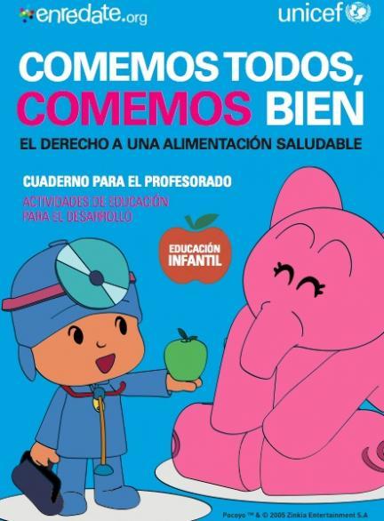 "Comemos todos, comemos bien" cuaderno de actividades para Educación Infantil