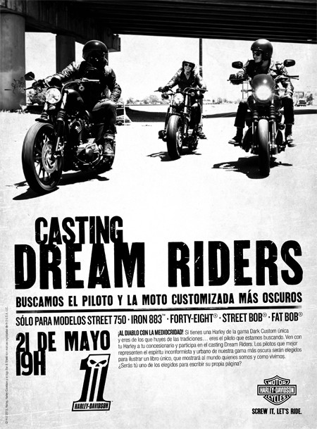Casting Dream Riders de Harley-Davidson