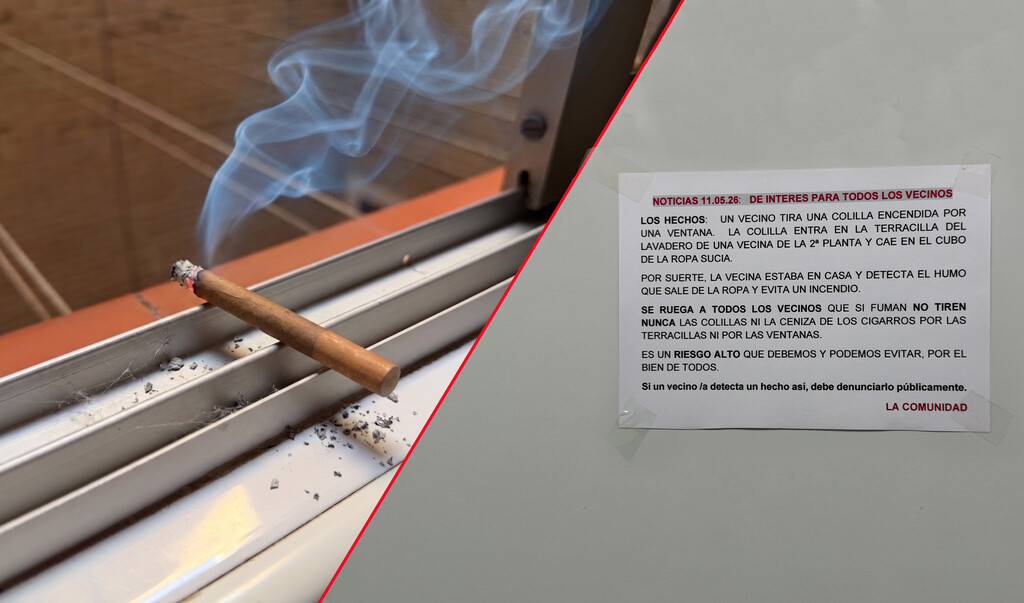 Tirar colillas por el patio o la ventana no solo está prohibido: en esta comunidad evitaron un incendio por los pelos