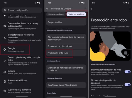 Funciones Anti Robo Google Android Mexico