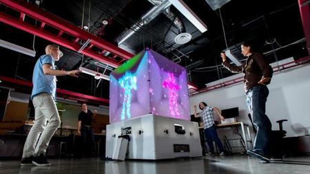 Microsoft Cube combina Kinect y proyectores en una estructura artística de tintes futuristas