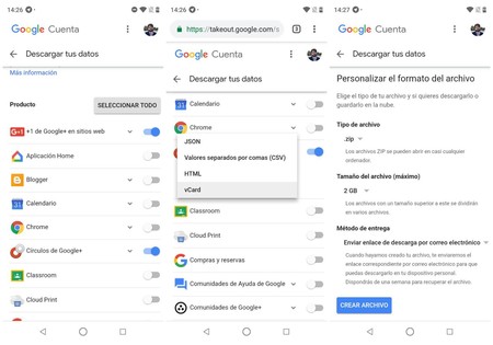 Descargar Datos Google