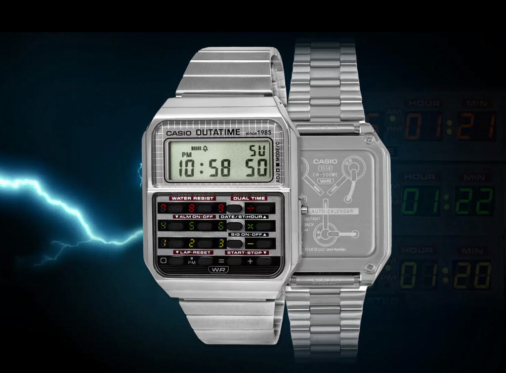 El tiempo no pasa para Marty McFly: el reloj Casio de ‘Regreso al futuro’ ha vuelto con diseño retro y espíritu ochentero