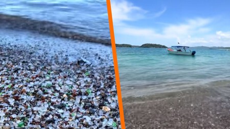 Esta es la única playa en México con arena que no es arena y es conocida como la playa de cristal