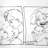 La ilustración que muestra de manera graciosa por qué las madres casi no tienen fotos bonitas con sus hijos