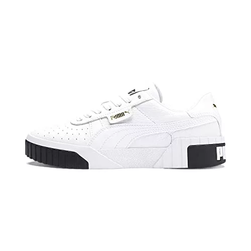 PUMA Women Cali Wn's Sneakers, Puma White-Puma Black, 41 EU
