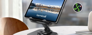 Soporte para tablet, celular, Kindle o Nintendo Switch, por menos de 300 pesos: tiene base sólida, rota 360 grados y es plegable 