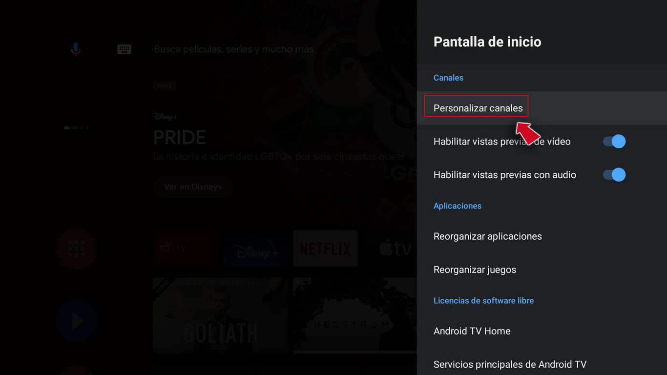 Cómo configurar la pantalla de inicio de tu televisor con Android TV ...