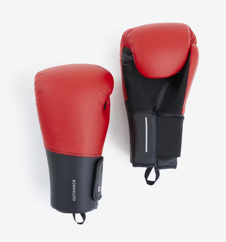Guantes de boxeo Outshock 100 rojo