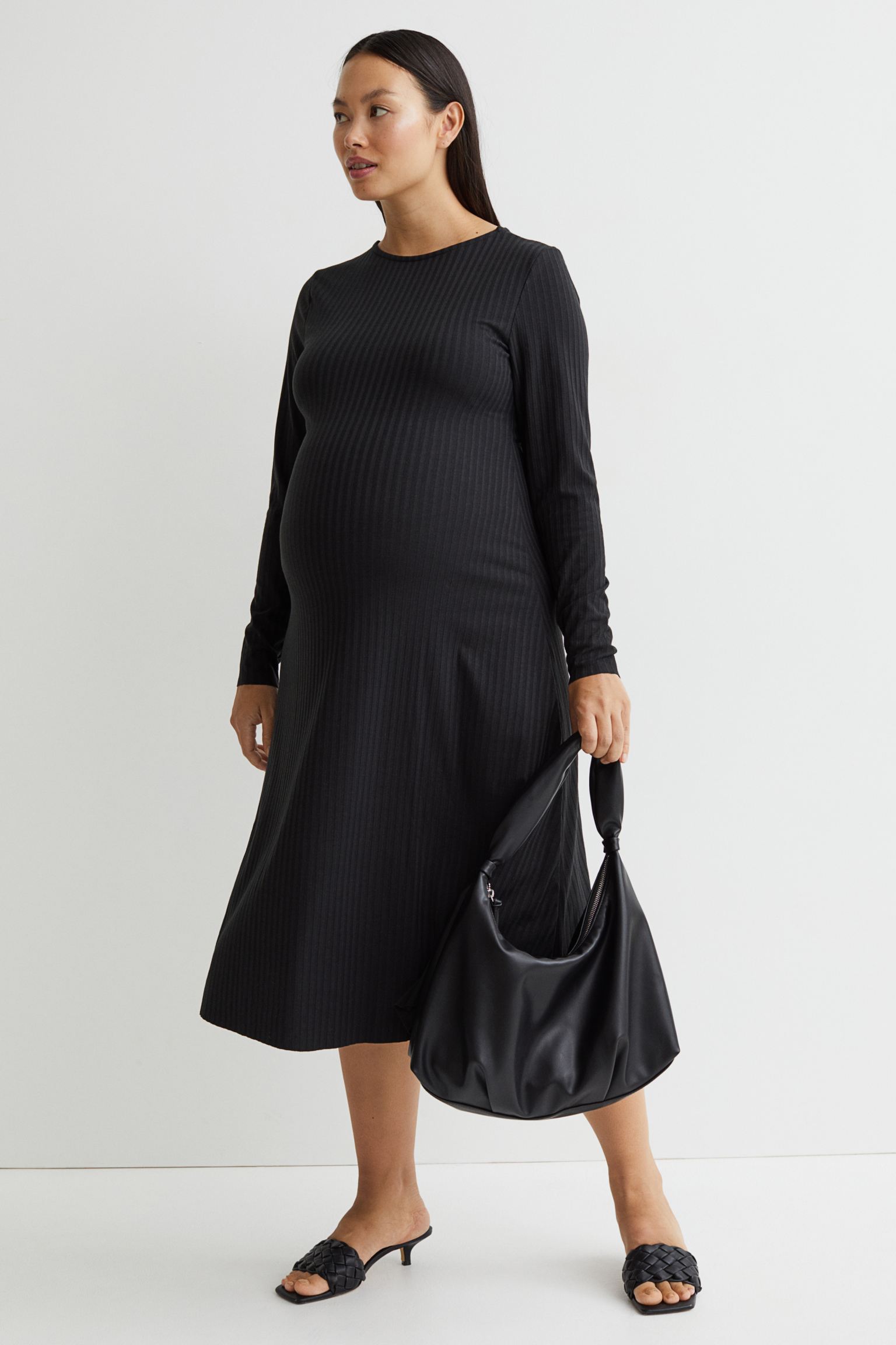Vestido en punto de canalé