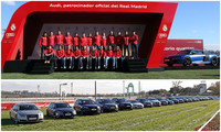 Los jugadores del Real Madrid estrenan sus nuevos Audi