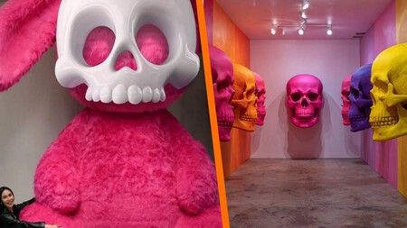 Cráneos gigantes en forma de conejos y una sala infinita: así es Skulls & Art 2025 en CDMX