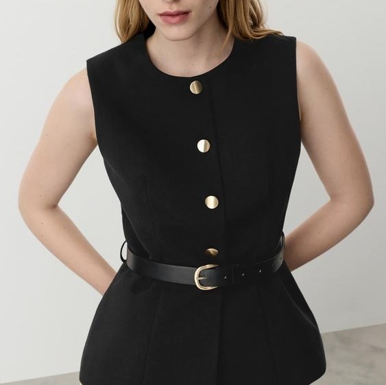 Chaleco peplum

