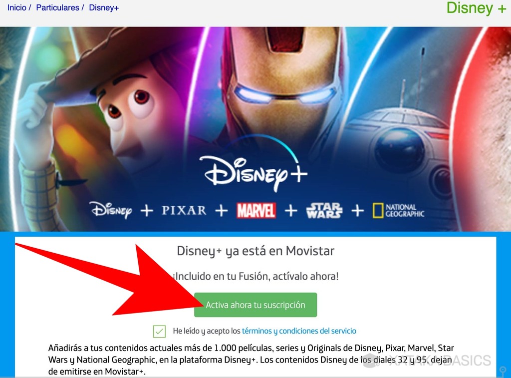 Disney+ en Movistar cómo saber si se incluye en tu tarifa y cómo