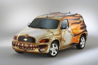 Dos variantes del Chevrolet HHR Panel Wagon en Nueva York