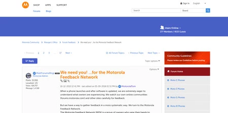 オートバイのフィードバック