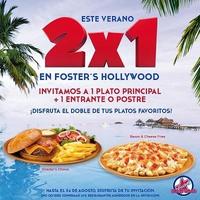 Aprovecha un 2x1 en Foster’s Hollywood hasta el 24 de agosto