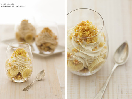 Banoffee en vaso. Receta