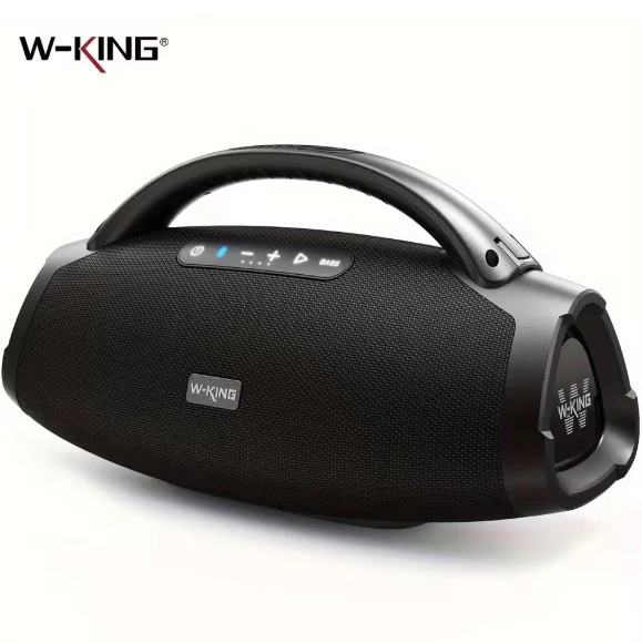 W-KING Altavoces Bluetooth portátiles de 200W RMS, altavoz resistente al agua Boombox para fiesta de graves másicos IPX7, altavoz grande y fuerte para exteriores