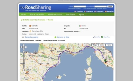 RoadSharing, comparte rutas de viajes y algo más