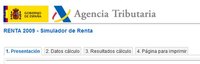 Simulador de IRPF 2009: disponible en la web de la Agencia Tributaria