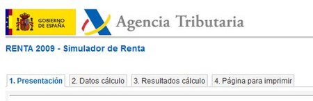 Simulador de IRPF 2009: disponible en la web de la Agencia Tributaria