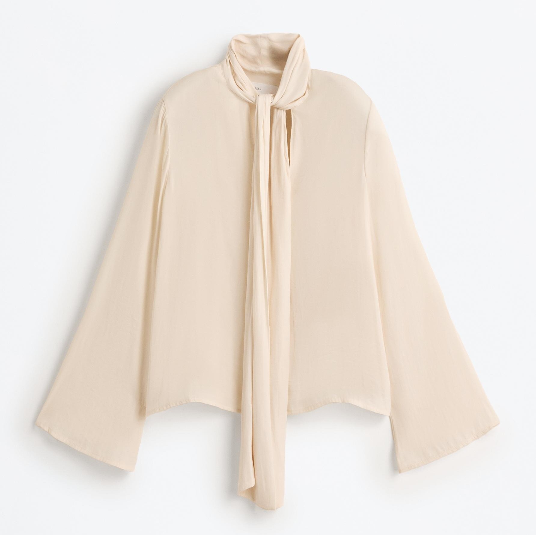 Camisa satinada lazo