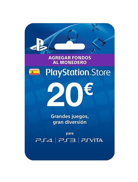 Tarjeta prepago PlayStation Store de 20 euros, para PS3, PS4 o Vita, por 17,99 euros