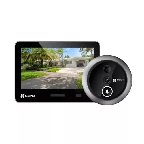 EZVIZ EP4 Mirilla Digital WiFi 4K para Puerta,Pantalla Táctil a Color de 5,5"