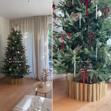 La base del árbol por la que todo el mundo me pregunta cuesta menos de 8 euros y queda superelegante 