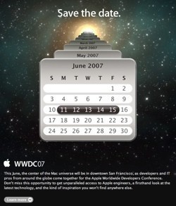 Apple anuncia oficialmente la WWDC'07