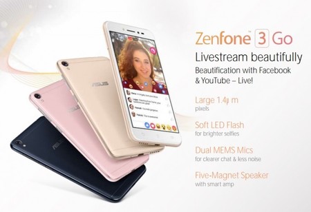 Asus Zenfone 3 Go, el hermano pequeño de la serie Zenfone 3 queda al descubierto
