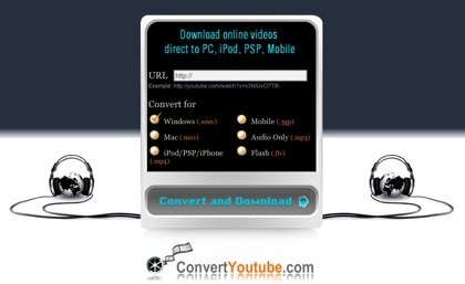 ConvertYouTube, otro servicio online para convertir a otros formatos vídeos de YouTube
